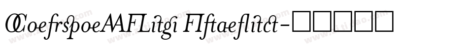 CorpoALig Italic字体转换